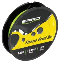 SPRO Finesse Braid 8x Lime Green 164 Yards -Pro Tackle Store 39781710135385